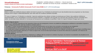 Accompagnement de l'UFR Chimie et Biologie : Virtual cell analysis, TP à distance avec LabNbook (Emmanuelle Planus)