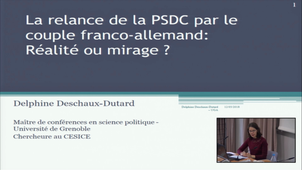 La relance de la PSDC par le couple franco- allemand : réalité ou mirage?