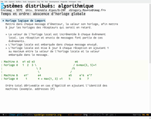 Ensimag - SEPC - Systèmes distribués - Algorithmique