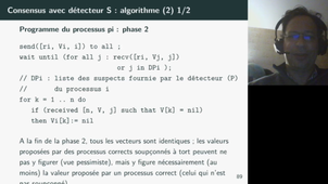 Systèmes distribués: concensus, détecteurs imparfaits