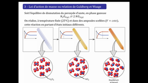 Loi d'action de masse et constante d'équilibre