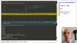 Systèmes d'exploitations et application à la programmation Python (démonstrations)