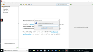 Créer des dossiers dans zotero