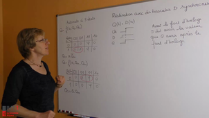 9) Réalisation de l'automate - (Informatique d'instrumentation - Chapitre 3 : Logique séquentielle)