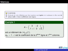 Matrices-definition