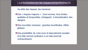 La sécurité ordinaire, face cachée des risques