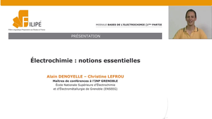 Bases de l’électrochimie – Partie A – 1