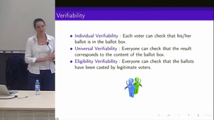 Electronic voting : How logic can help