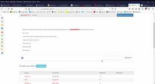 How to upload your work on Chamilo