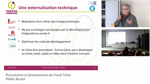 Présentation et démonstration de l'outil Tchat