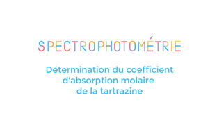 La boite à techniques : Spectrophotométrie