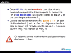 Matrices-application