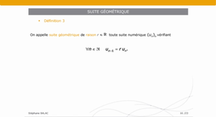 Mathématiques - les suites numériques – 16