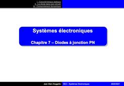 IUT1 - GEII - Module SE2 - Chapitre 7 : Cours 1 Diode