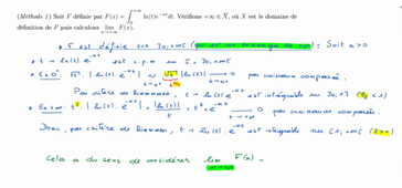 Limite d'une intégrale à paramètre - Méthode 1