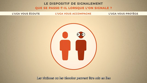 Présentation du dispositif de signalement des violences sexistes et sexuelles, discriminations et harcèlements de l'UGA