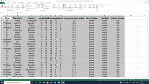 Séance 2 : Traitement des données sur Excel . La fonction Si et la RechercheV