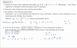 Equations Différentielles exercice 6