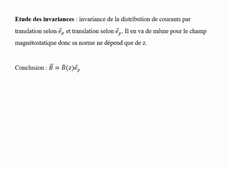 B créé par une couche plane infinie