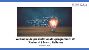 Webinaire de présentation des programmes de l'UFI
