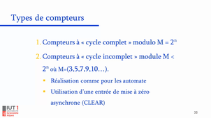 12) Compteur Modulo N - (Informatique d'instrumentation - Chapitre 3 : Logique séquentielle)
