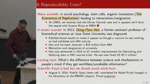 Reproducible Research: Where do we stand ?