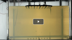 Analog experiment: injection of air inside gelatin, recorded with accelerometers network