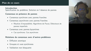 Systèmes distribués: concensus, une introduction