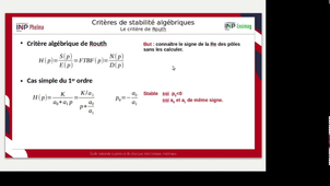 CH3-5b-Stabilité-Critère de Routh