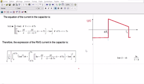 Capacitor RMS current