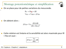 P2 - Capteurs - Chapitre 2 : Montages adaptateurs