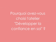 Ateliers de professionnalisation de la Faculté de droit de Grenoble - Développer la confiance en soi / Utilisation de mes réseaux