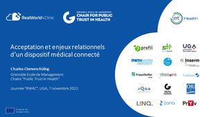 Présentation des études centrées-patients menées dans le cadre de RealWorld4Clinic - 3/3