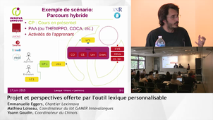 Projet et perspectives offertes par l’outil lexique personnalisable