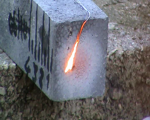 Echantillon béton avec fibres PP à 10 cm