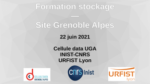 Formation sur le stockage des données de la recherche - Session locale UGA