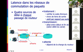 Ensimag 1A IRC (réseaux) Chapitre NF_Perf Débit et latence