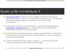 Numérique et évaluation - partie 2 UE CNA SD