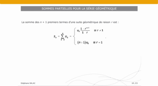 Mathématiques - les suites numériques – 18