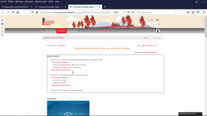 Présentation visites de chantiers