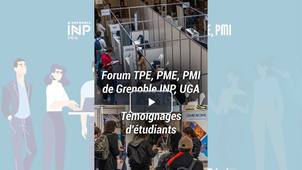 Interviews d'étudiants pendant le Forum TPE, PME et PMI de Grenoble INP - UGA 2025