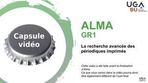 Module d'autoformation GR1 - capsule vidéo n°4 - La recherche avancée des périodiques imprimés