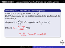Ch9 Seq 9 Théoreme-Central-Limite-Approximations par loi normale