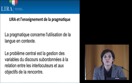 Le projet LIRA : un dépôt de ressources multimedias pour le développement des compétences pragmatiques en italien.