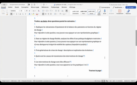 Macroéconomie internationale (séance 2)