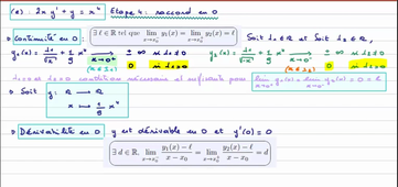 Exercice récapitulatif - Equations différentielles linéaires d'ordre 1