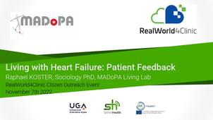 Présentation des études centrées-patients menées dans le cadre de RealWorld4Clinic - 2/3